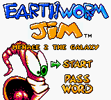 Earthworm Jim  - Menace 2 The Galaxy Title Screen